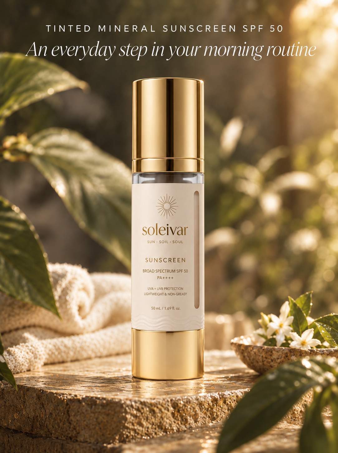 Soleivar Tinted Mineral Sunscreen SPF 50